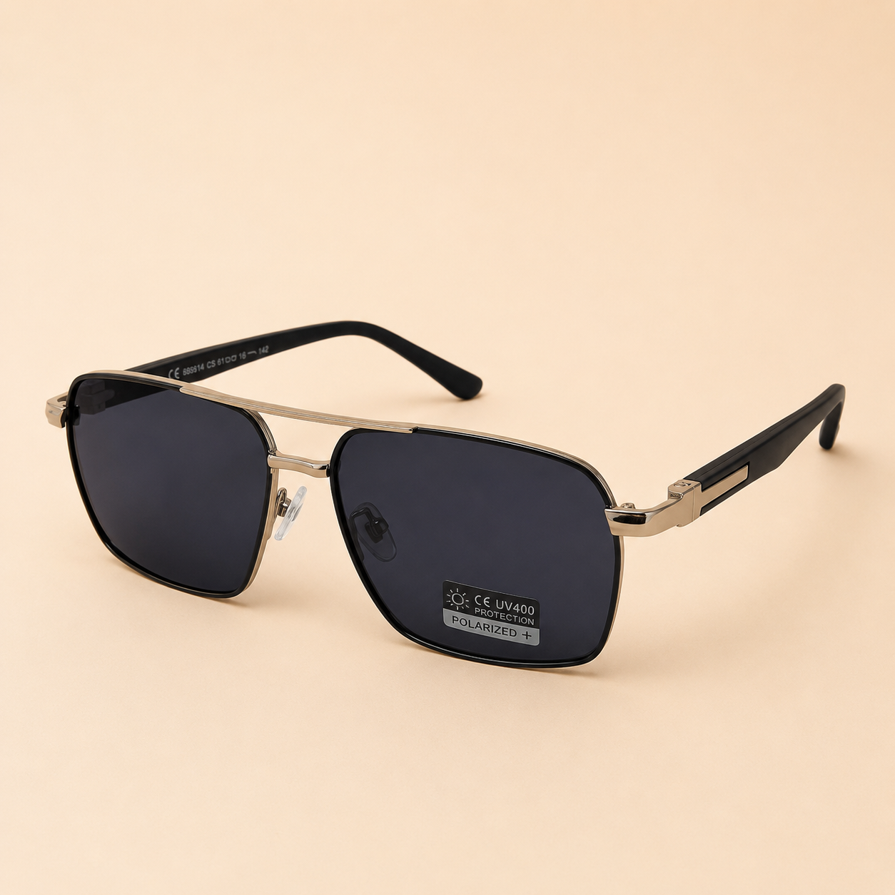 NeXova UK aviator style sunglasses with dark polarized UV400 lenses