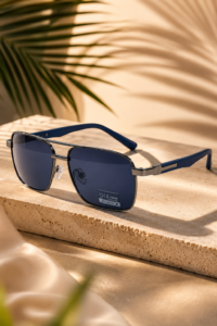 NeXova UK aviator style sunglasses with dark polarized UV400 lenses