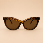 Cat eye sunglasses from NeXova UK with tortoiseshell frame and brown tinted lenses