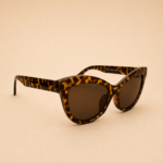 Cat eye sunglasses from NeXova UK with tortoiseshell frame and brown tinted lenses