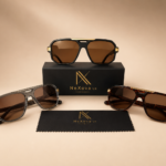 NeXova UK oversized aviator shield sunglasses with brown tinted UV400 lenses
