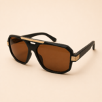 NeXova UK oversized aviator shield sunglasses with brown tinted UV400 lenses