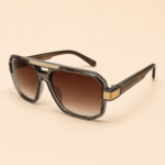 NeXova UK oversized aviator shield sunglasses with brown tinted UV400 lenses